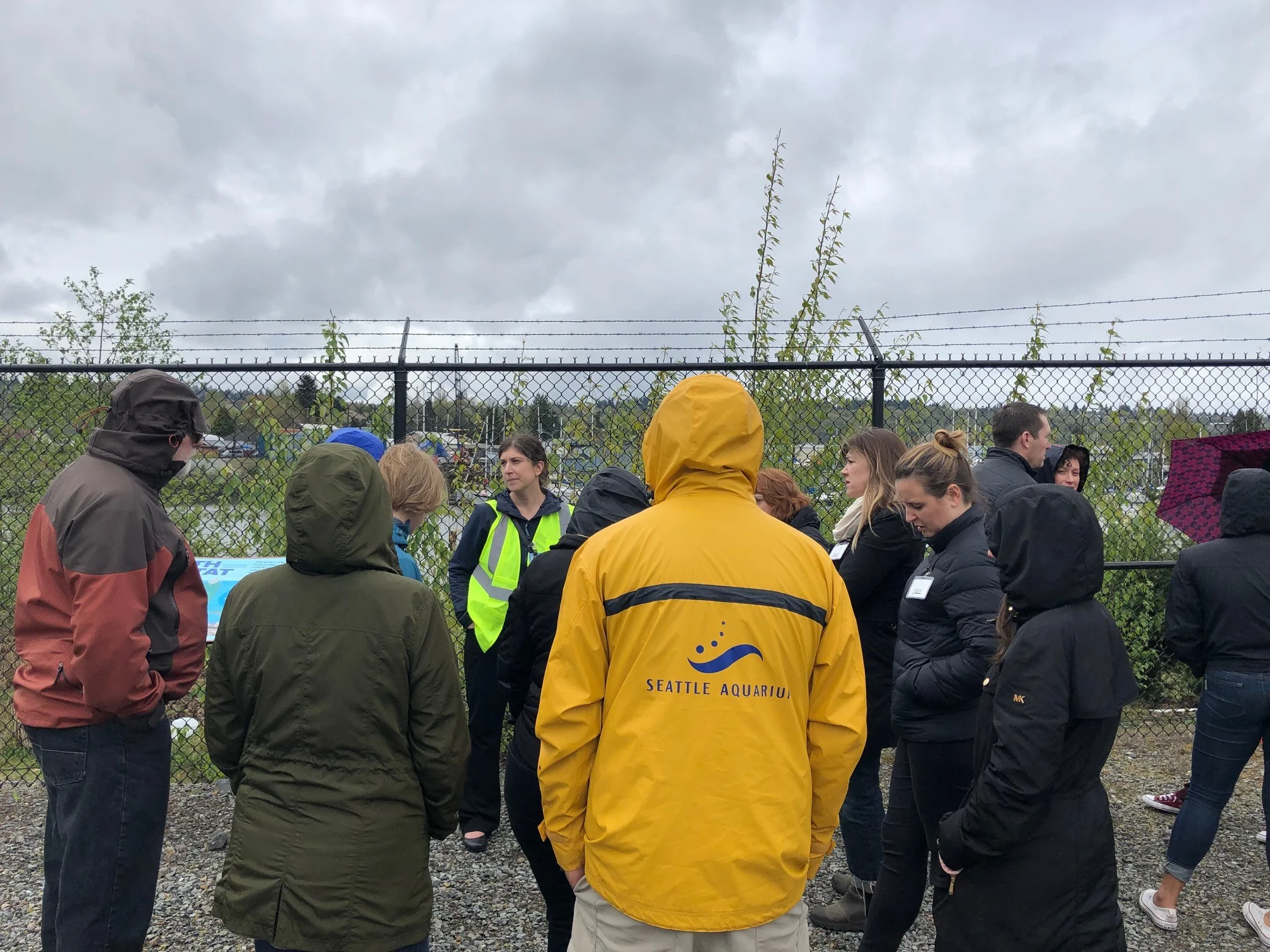 Before embarking on this tour of the Duwamish, Katie Moxley, Manager, Boeing Company Environmental Remediation, gave an overview of the restoration along their property along the Duwamish.