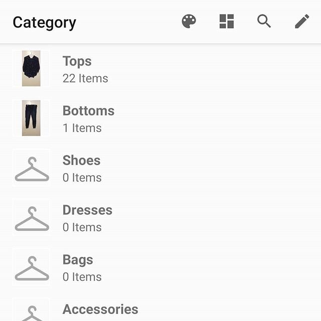 How I spent my day today:
- working
- organizing
- thinking about potential creative outlet and how to use this website I set up ages ago... For now, check out my progress on a digital closet. 🤷