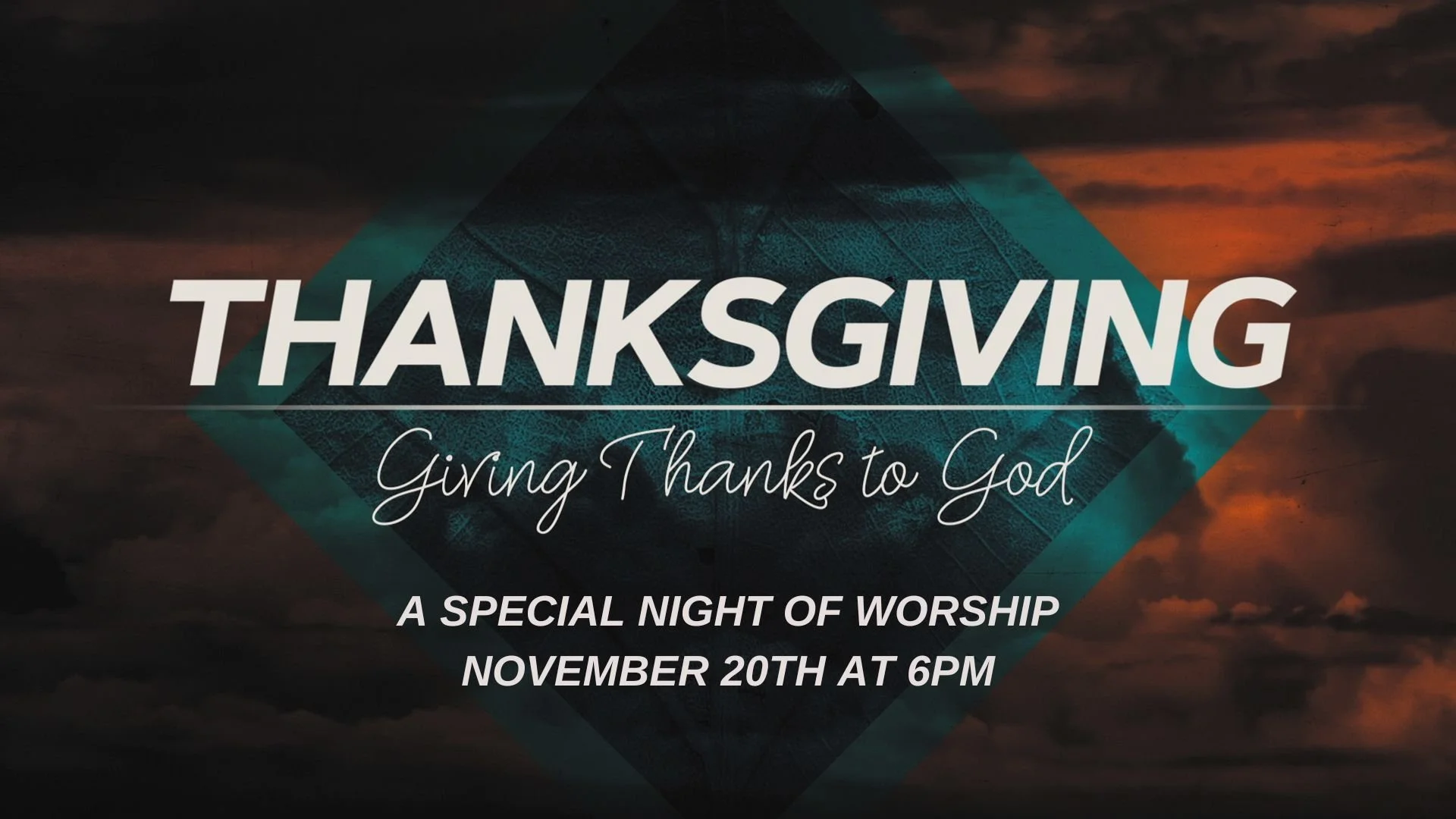 Thanksgiving Worship Service