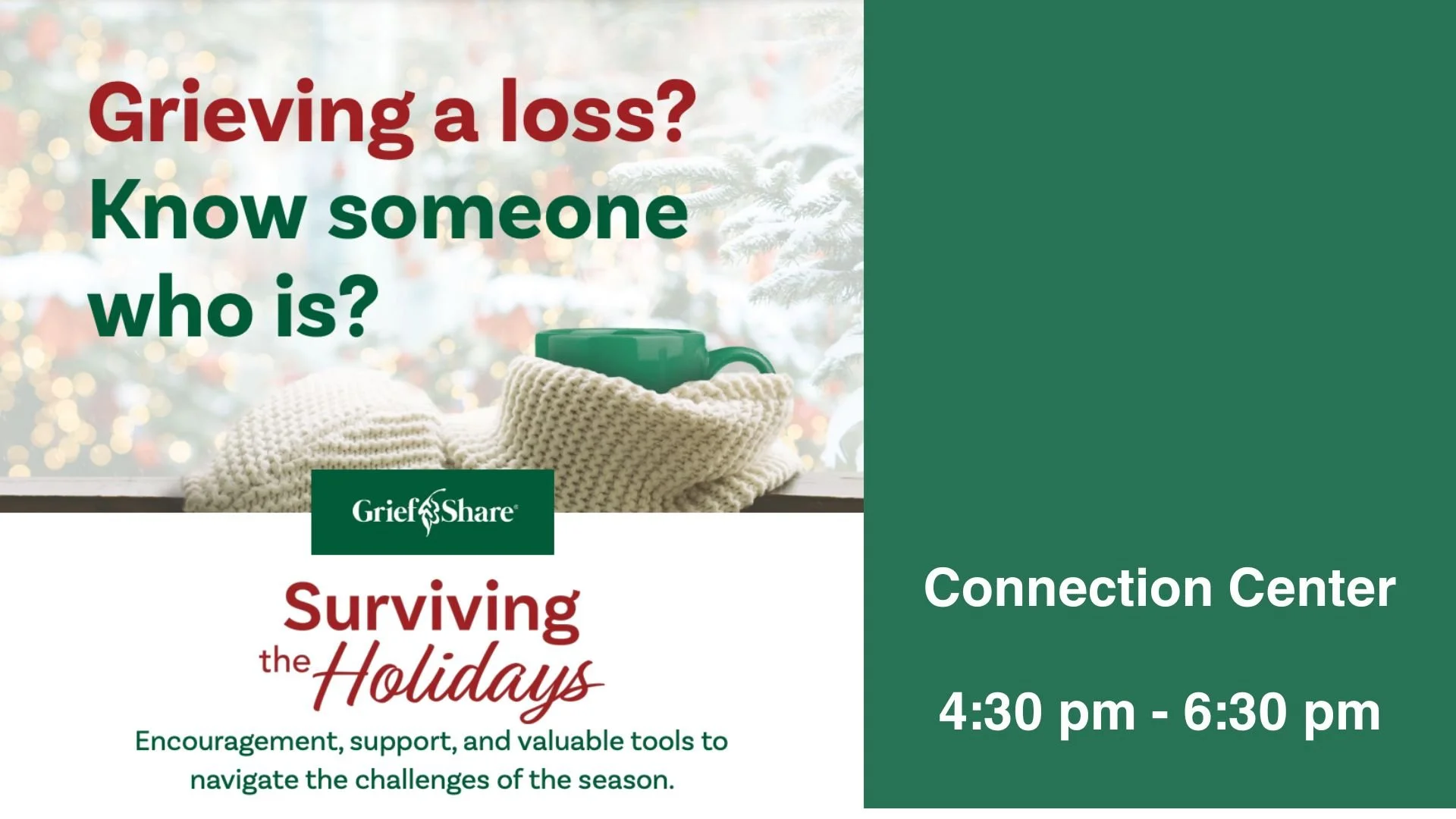 Grief Share - Surviving the Holidays