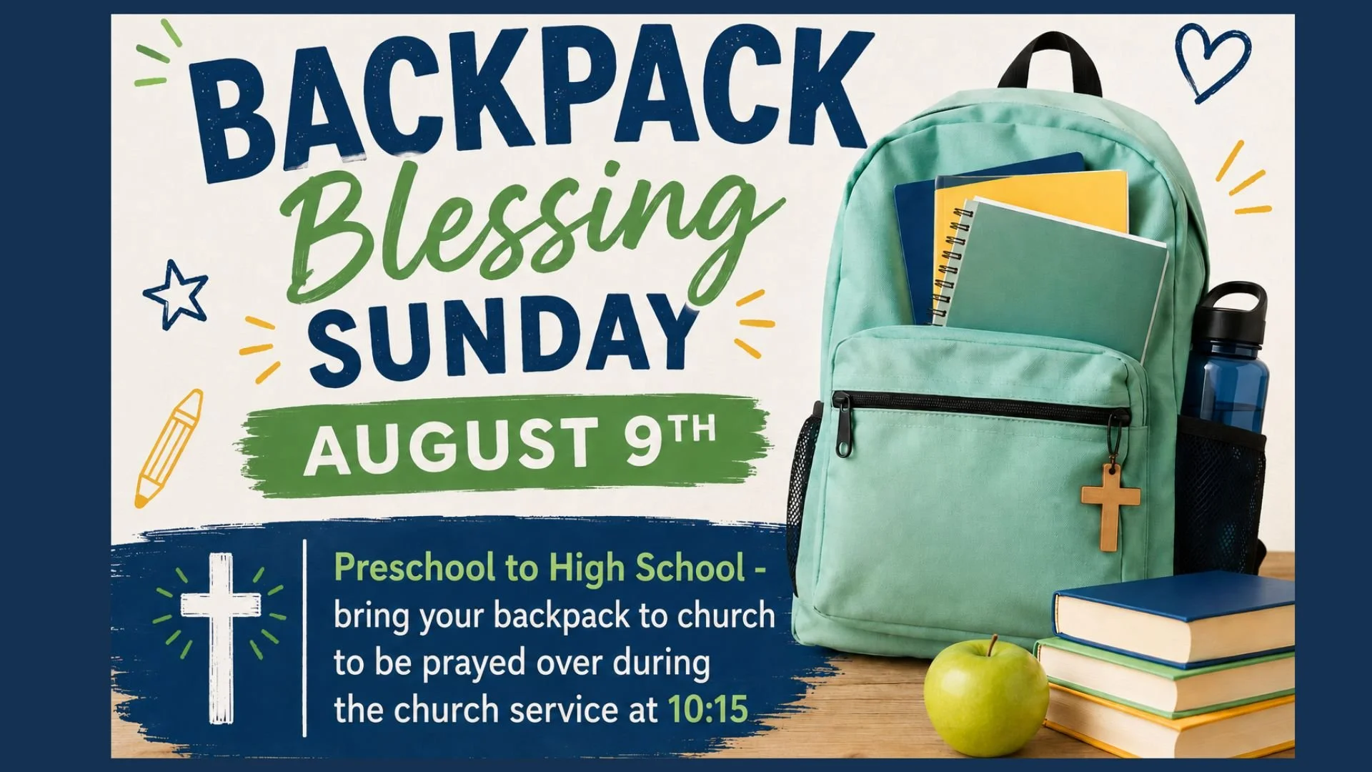 Backpack Blessing Sunday