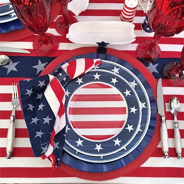 Red, White, and Blue, 4th of July Table — Whispers of the Heart