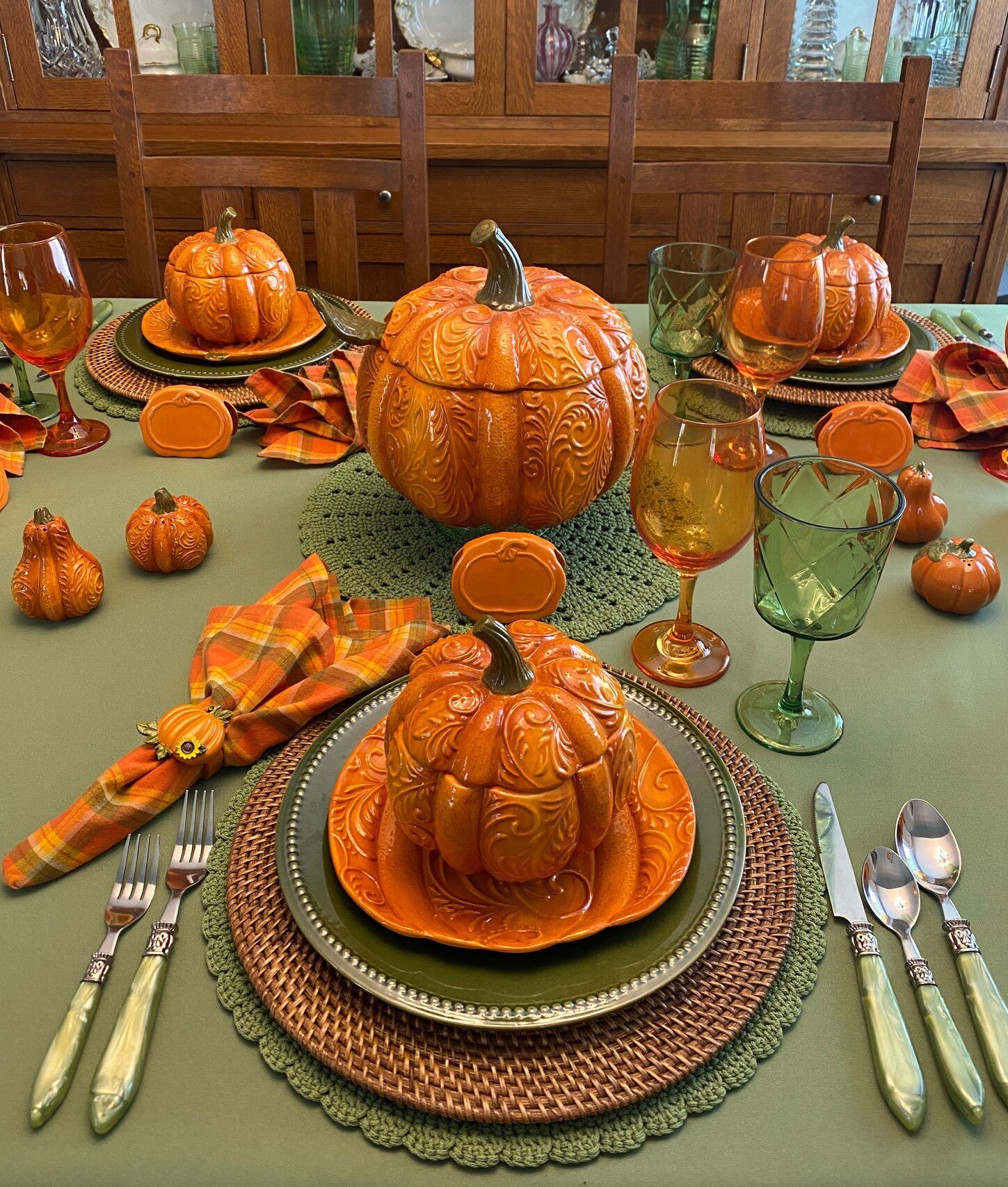 Soup Time? Set a Fall Pumpkin Tablescape! — Whispers of the Heart