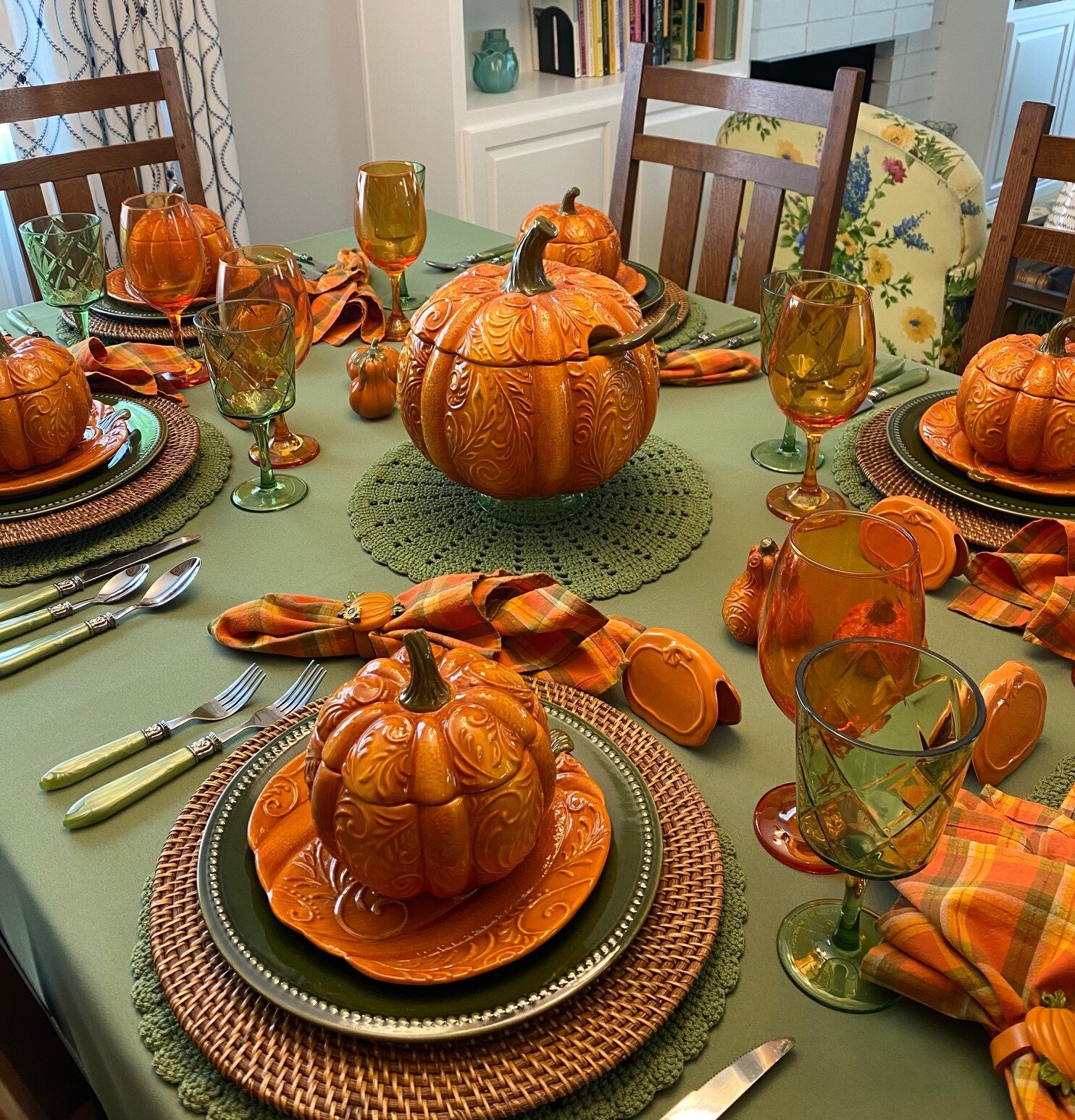 Soup Time? Set a Fall Pumpkin Tablescape! — Whispers of the Heart