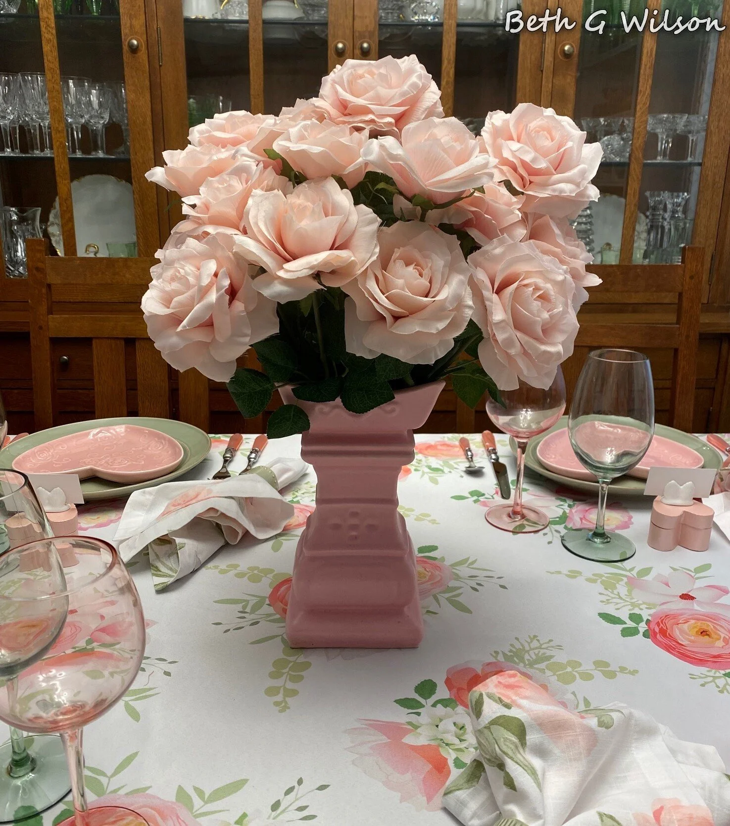 Hearts and Roses on a Valentine’s Day Tablescape — Whispers of the Heart