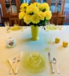 A Vintage Yellow Spring Tablescape — Whispers of the Heart