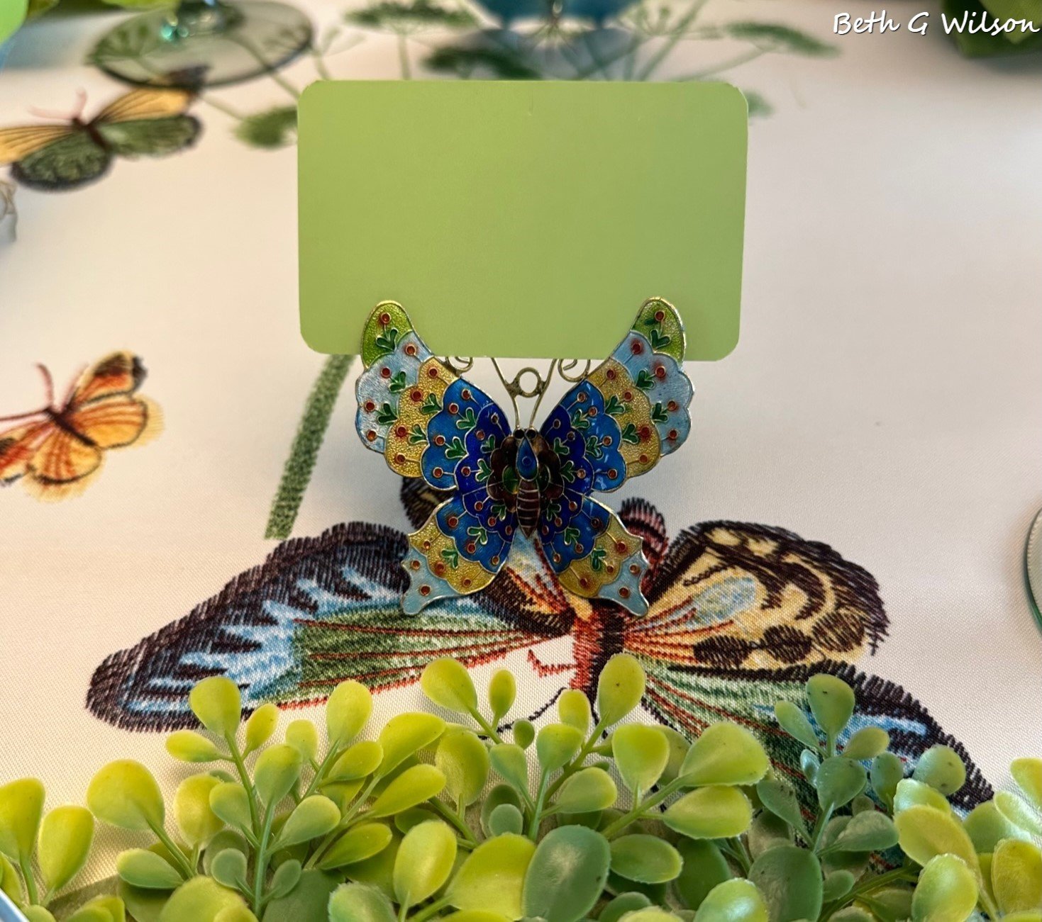Butterflies on a Spring Tablescape — Whispers of the Heart