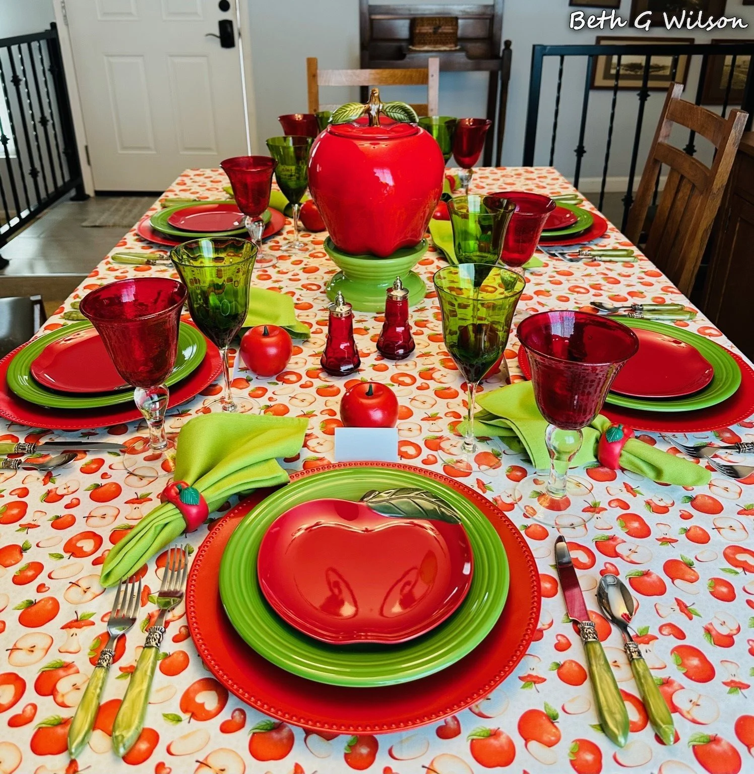 Apples on a Fall Tablescape — Whispers of the Heart