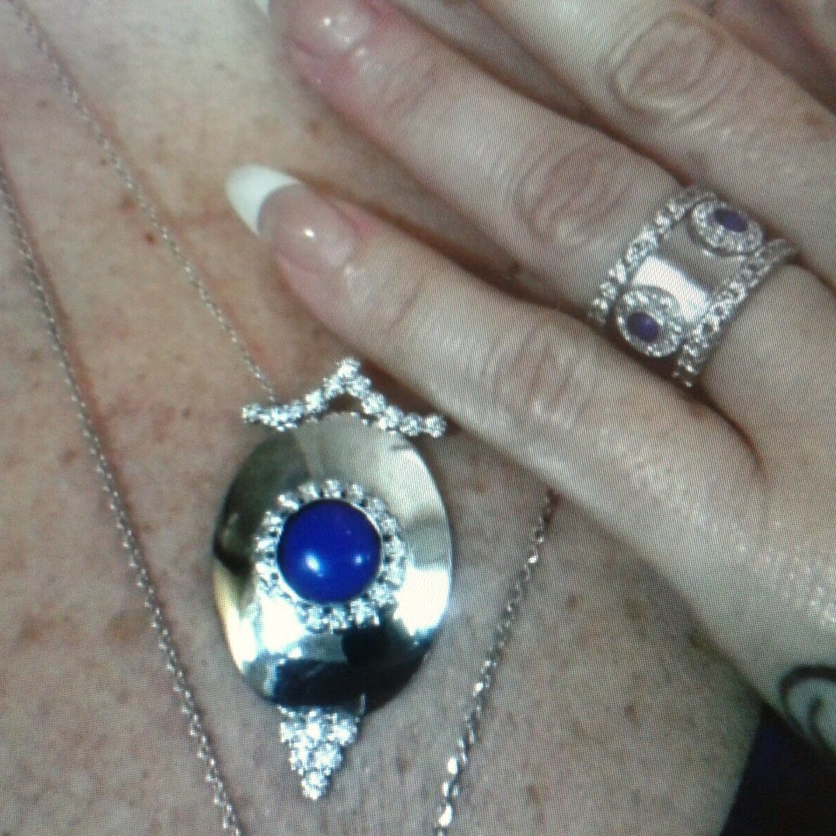 Lapis Pendant and Ring