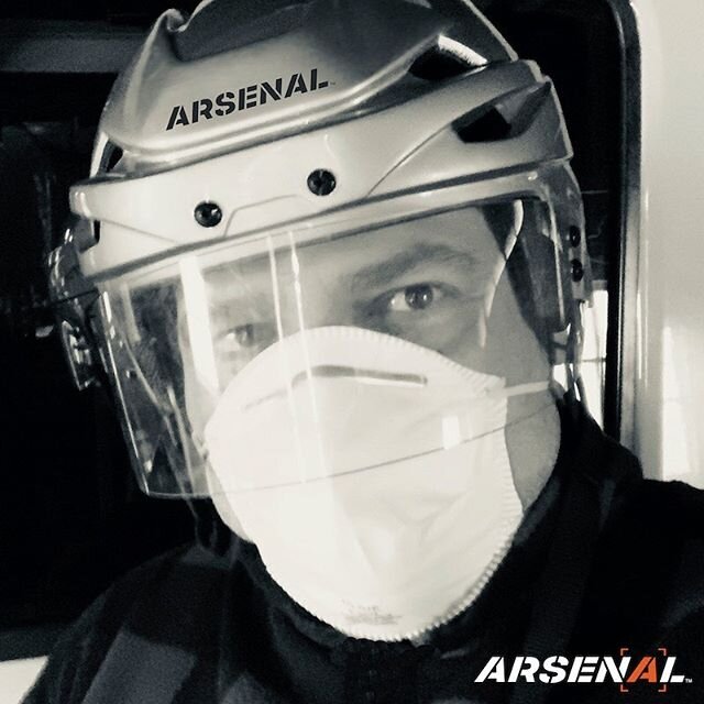 The new face mask of hockey?
I hope not, but we&rsquo;ll be ready if it is. Let&rsquo;s skate soon!
.
#hockeyinquarantine #facemask
#hockey #hockeyneverstops #thehockeyarsenal