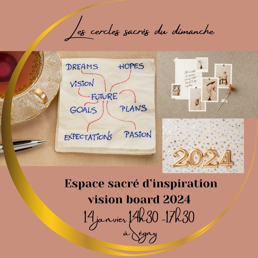 Espace d’inspiration pour la nouvelle année, vision boarding