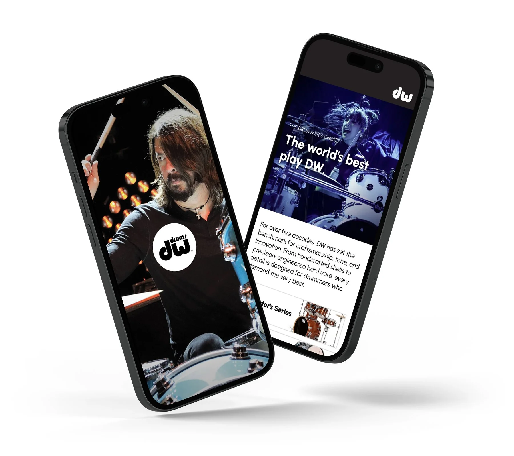 App splash and home screens