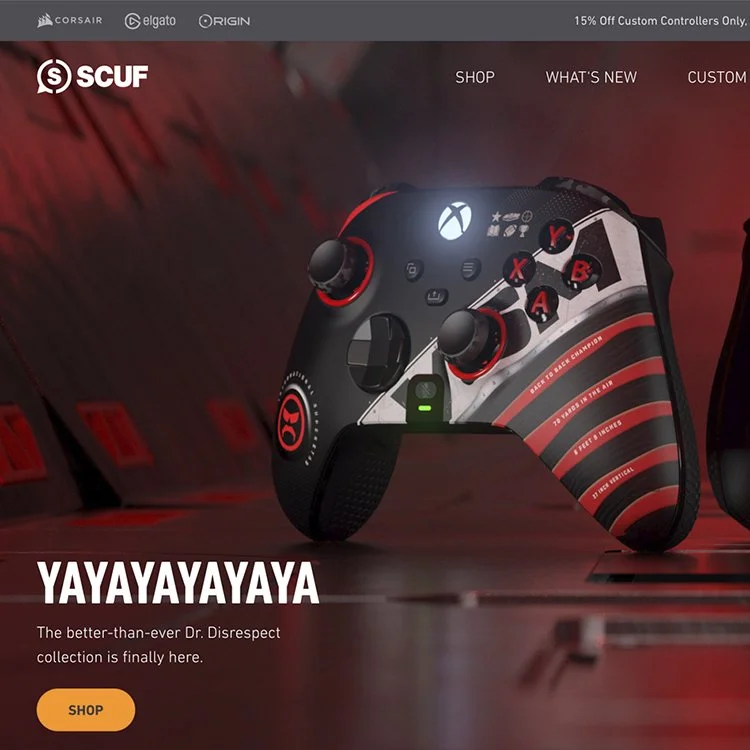 SCUF Gaming Website Redesign