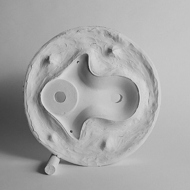  C/  FL / plaster mold [side cover]// forma z gipsu   <  back  