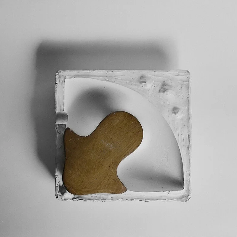  CLASSIC/  FLOOR LAMP / in progress/ plaster mold with side cover plaster model// forma gipsowa z boczną blędą [tu model gipsowy] 