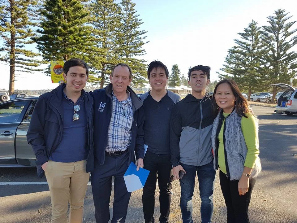 (Left) John Kinsella with his family (from left to right) John Kinsella Jnr, John Kinsella Snr, Thomas Kinsella, Joseph Kinsella and mum Riezel Kinsella.