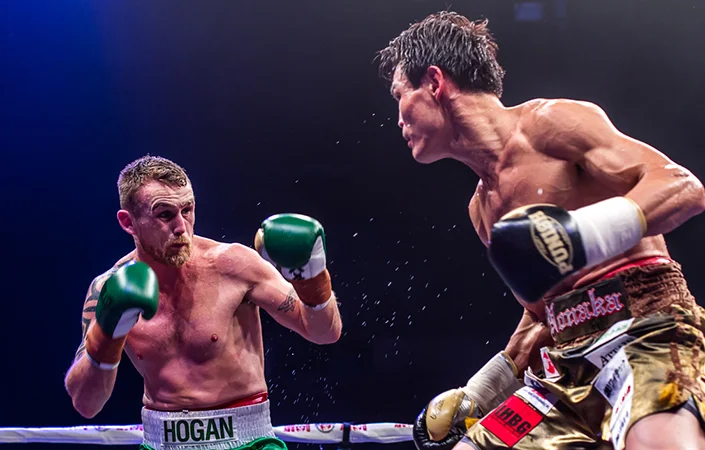Kildare boxer Dennis Hogan is one win away from a shot at the world title. Picture: Katherine O'Malley