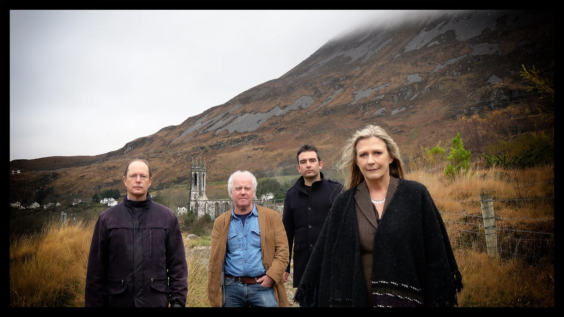 Altan – (from left) Mark Kelly, Ciarán Curran, Martin Tourish and Mairéad Ní Mhaonaigh. Absent from the photograph is guitarist Daíthí Sproule.