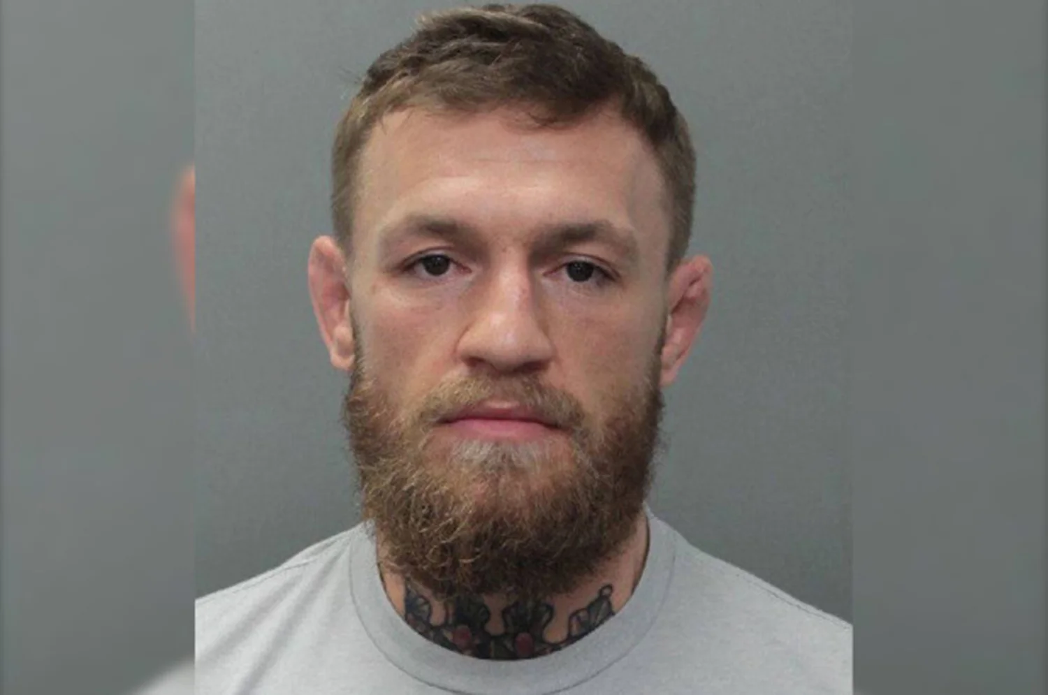 Conor McGregor’s mug shot from Miami police.