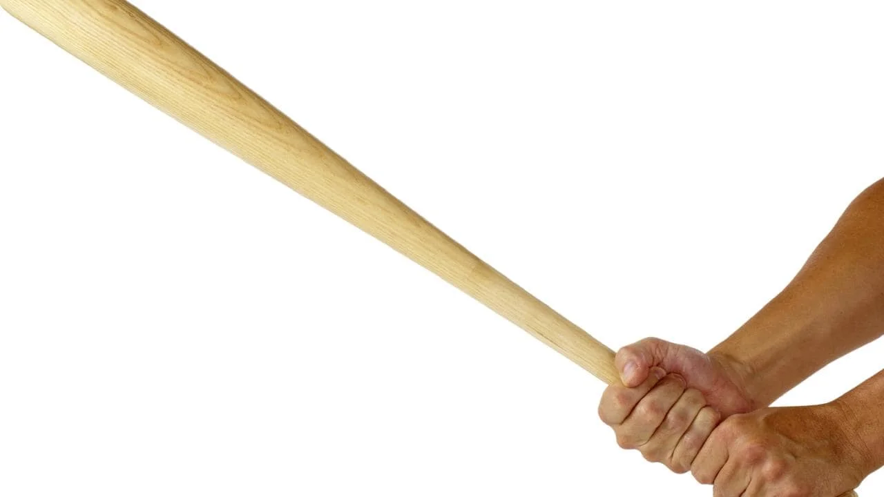 Two Irish backpackers were bashed by a man armed with a baseball bat.