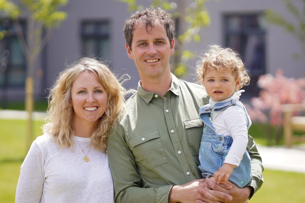 Annie Slattery and Keith Moore, pictured with their daughter Romy, co-founded ConX in 2014.