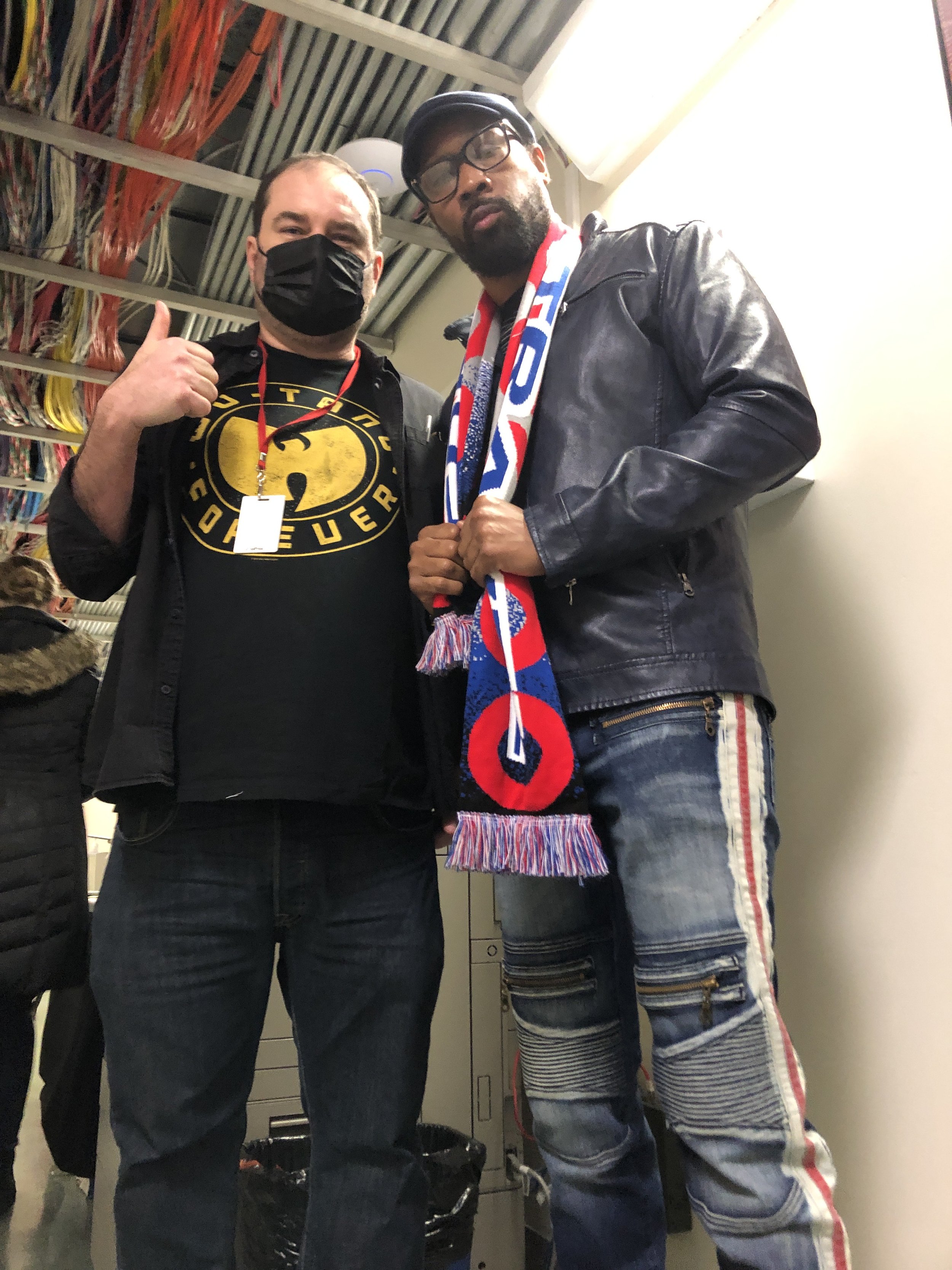 Chris DeLuca (on left)