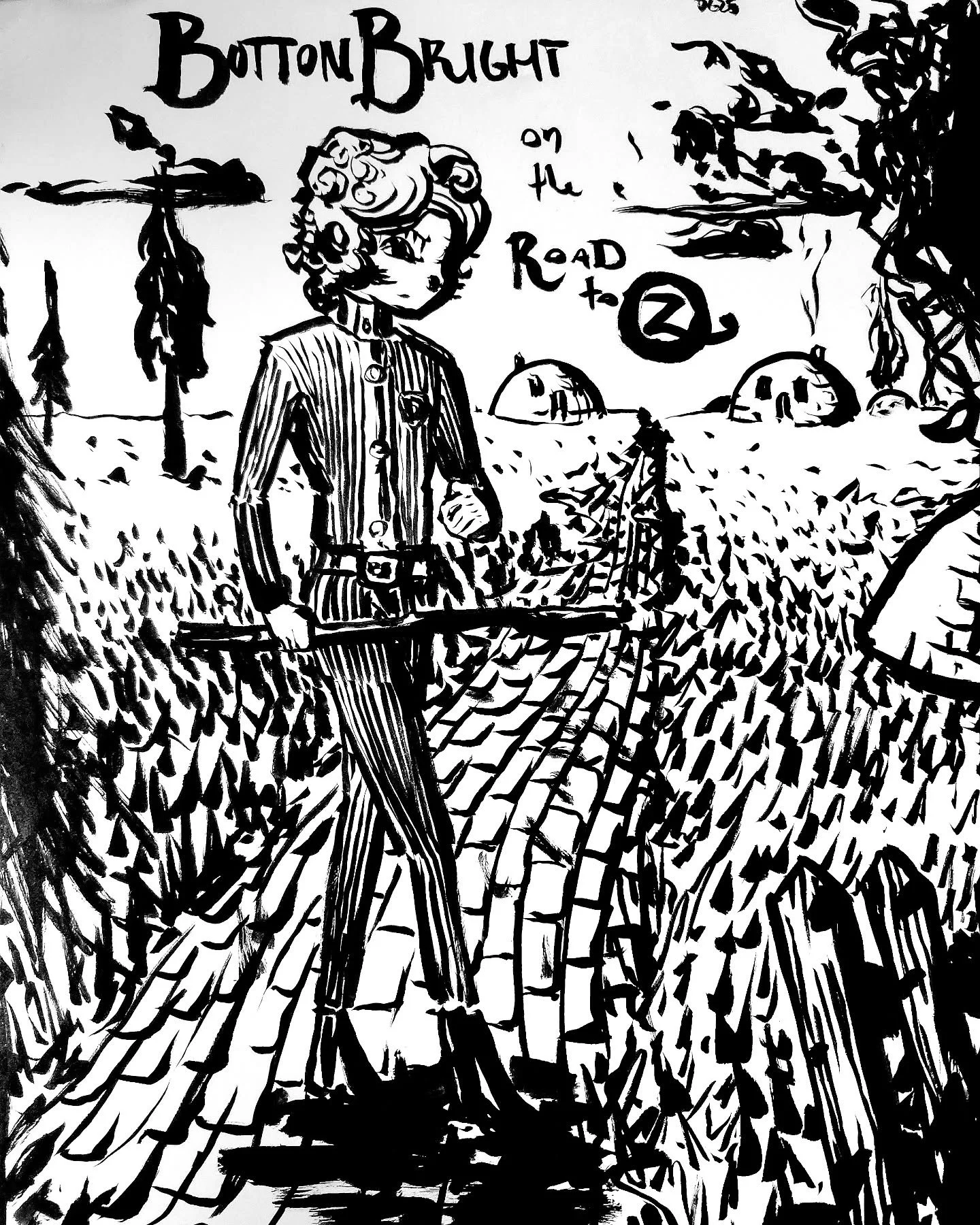 Button Bright on the Road to Oz
#buttonbright #theroadtooz #thewonderfulwizardofoz #oz #drawing #inkdrawing