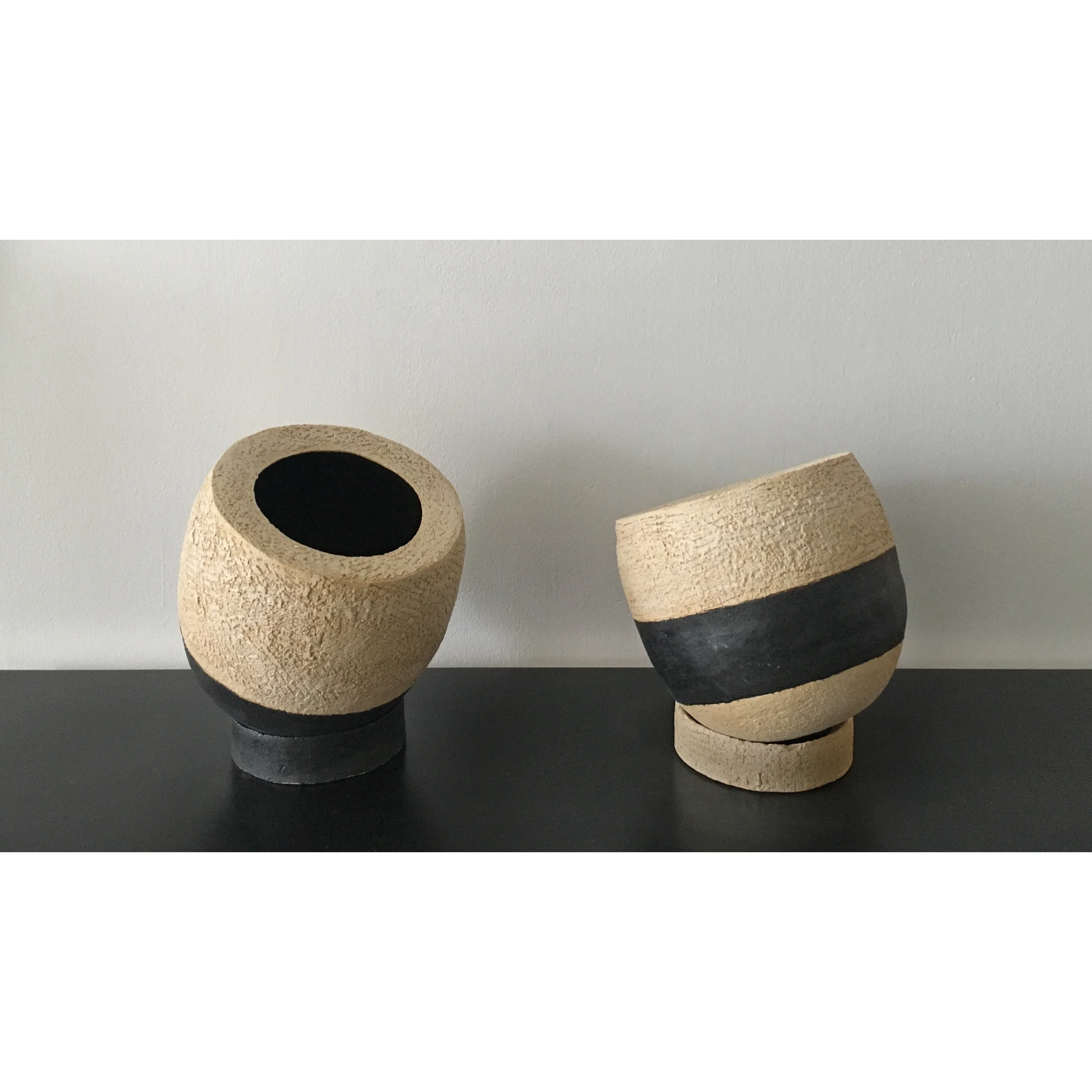 Striped Upright Vessel
