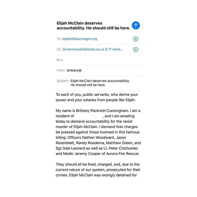 Follow @justiceforelijahmcclain. Click the link in their bio. Fill in the email. Press send. 
Final 9 slides by @thefakepan. Elijah McClain should be here. He should be here. #ElijahMcClain