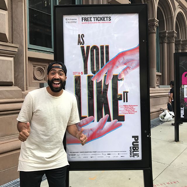 Tonight is opening night for Shakespeare's As You Like It in Central Park's Delacorte Theatre for 8pm!!! The run of the show is Sept 1-5!! Hope to see you there!