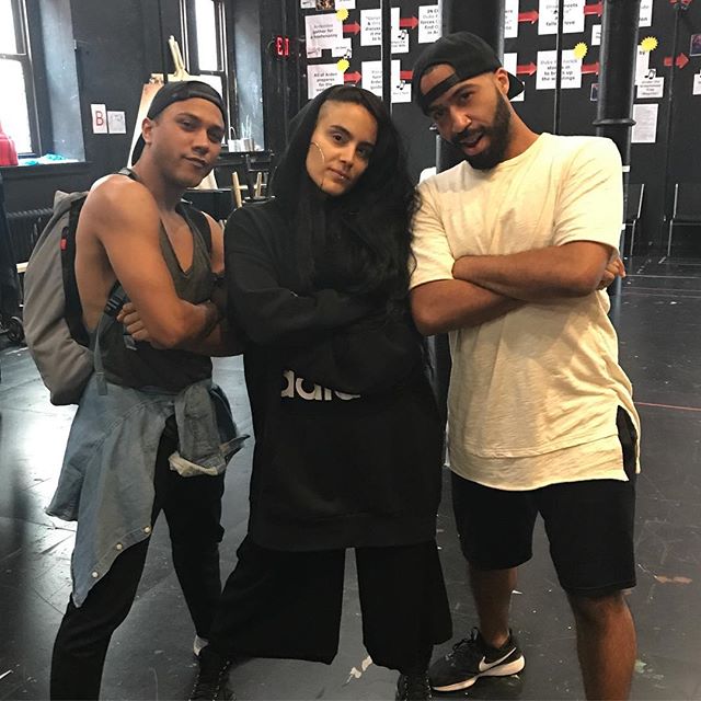 I get to work with some amazingly talented and legit people! Rehearsals can be mad arduous, long and some people be ready to catch these hands👏🏽 but people like Bobby and Sonya make it worthwhile and so much fun! #asyoulikeit #thepublictheater #wet