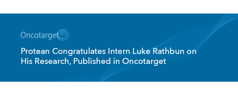 Protean Congratulates Intern Luke Rathbun on His Research, Published in Oncotarget
