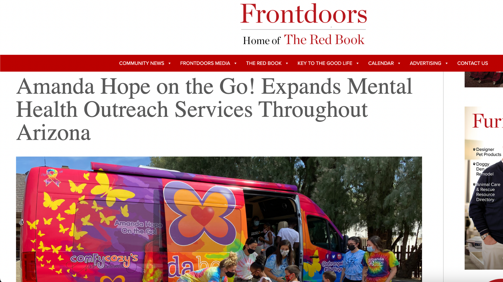 Frontdoors: Amanda Hope on the Go! Expands Mental Health Outreach Services Throughout Arizona (Copy)