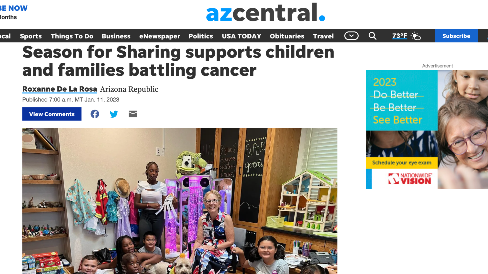 az central: "Season for Sharing supports children and families battling cancer" (Copy)