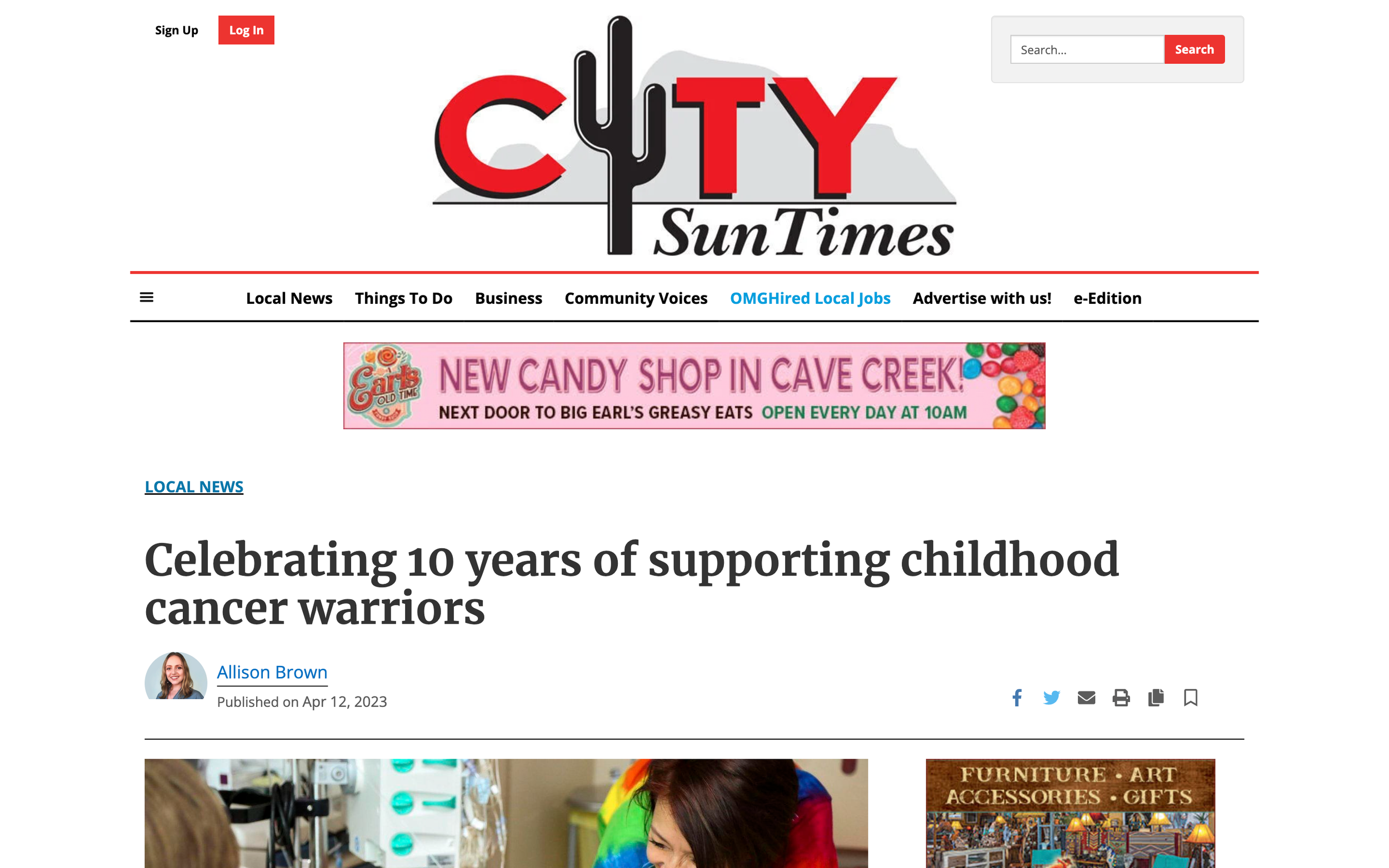 City Sun Times: Celebrating 10 years of supporting childhood cancer warriors (Copy)