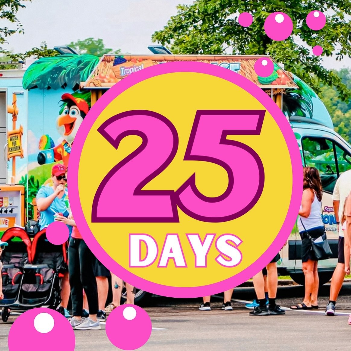 25 🅳🅰🆈🆂 til the first Westside Market of the Season!!!🥳
&bull;
Tag who you are coming with to support &amp; shop local May 4th🛍️
&bull;
#westsidebestside #westsidemarket #shoplocalcincy #supportsmallbusiness