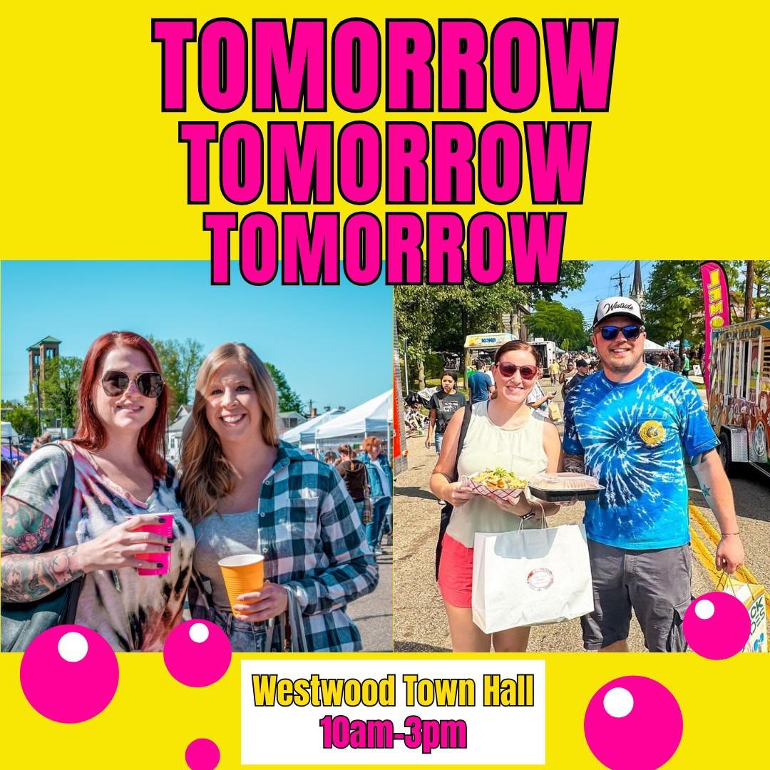 Tomorrow // Tomorrow// Tomorrow 🛍️
&bull;
🎉Westside Market🎉
🗓 May 4th, Saturday, 10am-3pm 
🎟 FREE Event
📍Location: Westwood Town Hall 3017 Harrison Ave, Cincinnati, Ohio 
🛍100+ Local Vendors
👯&zwj;♂️ Forte&rsquo; Ladies Personal Training and 