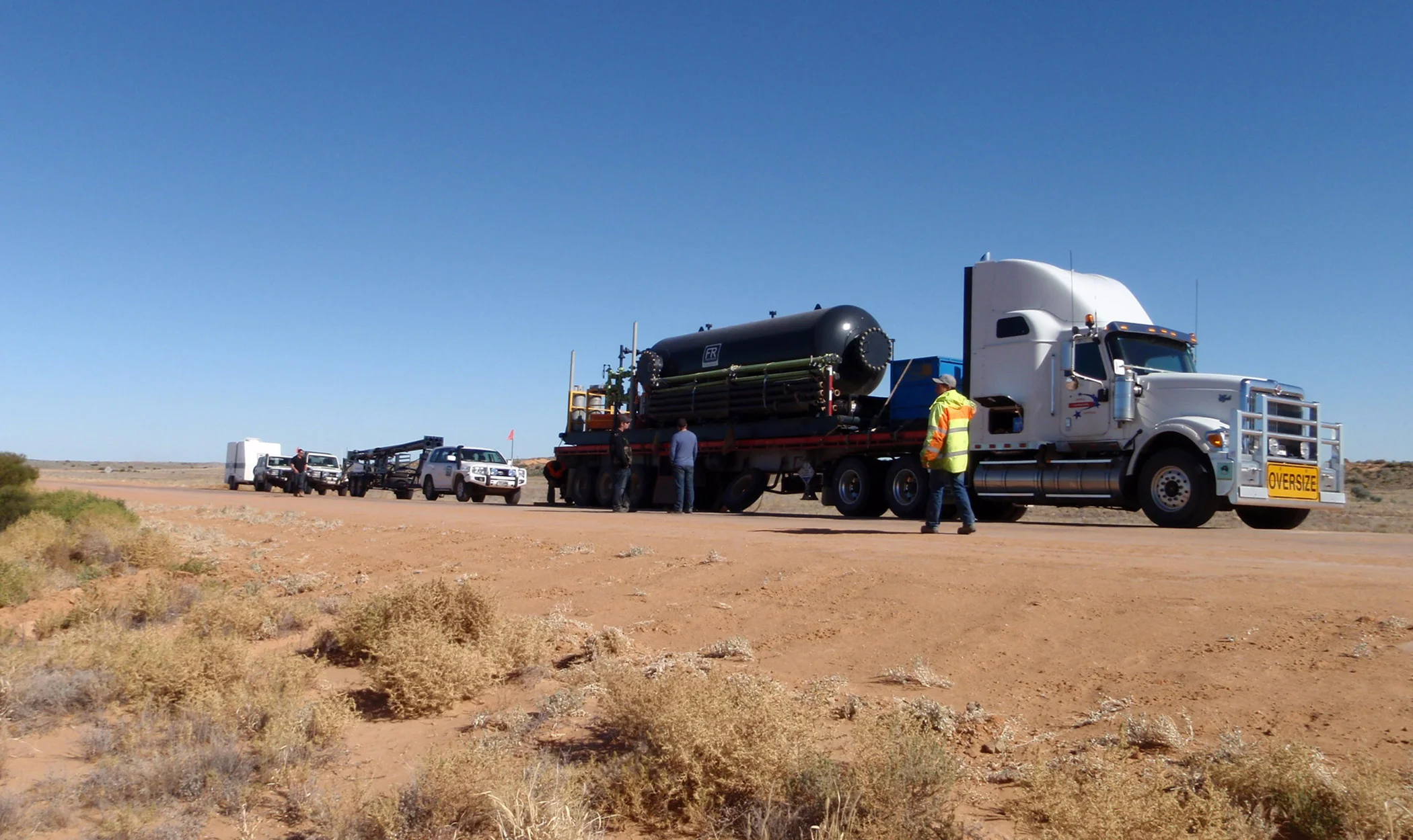 Showcase Farley Riggs drilling equipment rental truck Australia outback