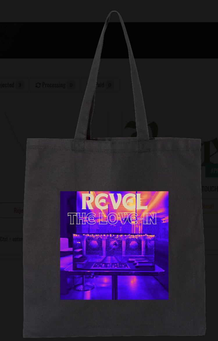 Printed Tote Bag, Revel