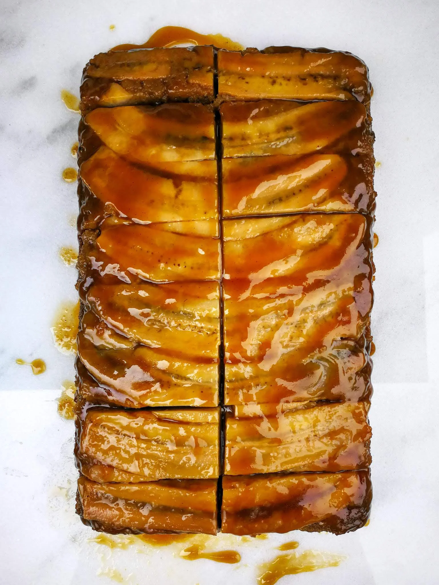 Banana Caramel Rum Upside Down Cake