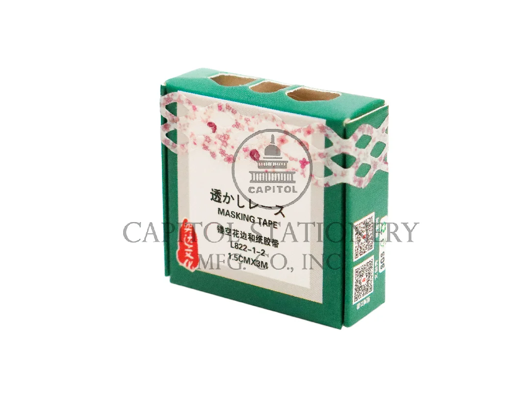 WSHI DECO TAPE D2478 PURPLE FLOWER