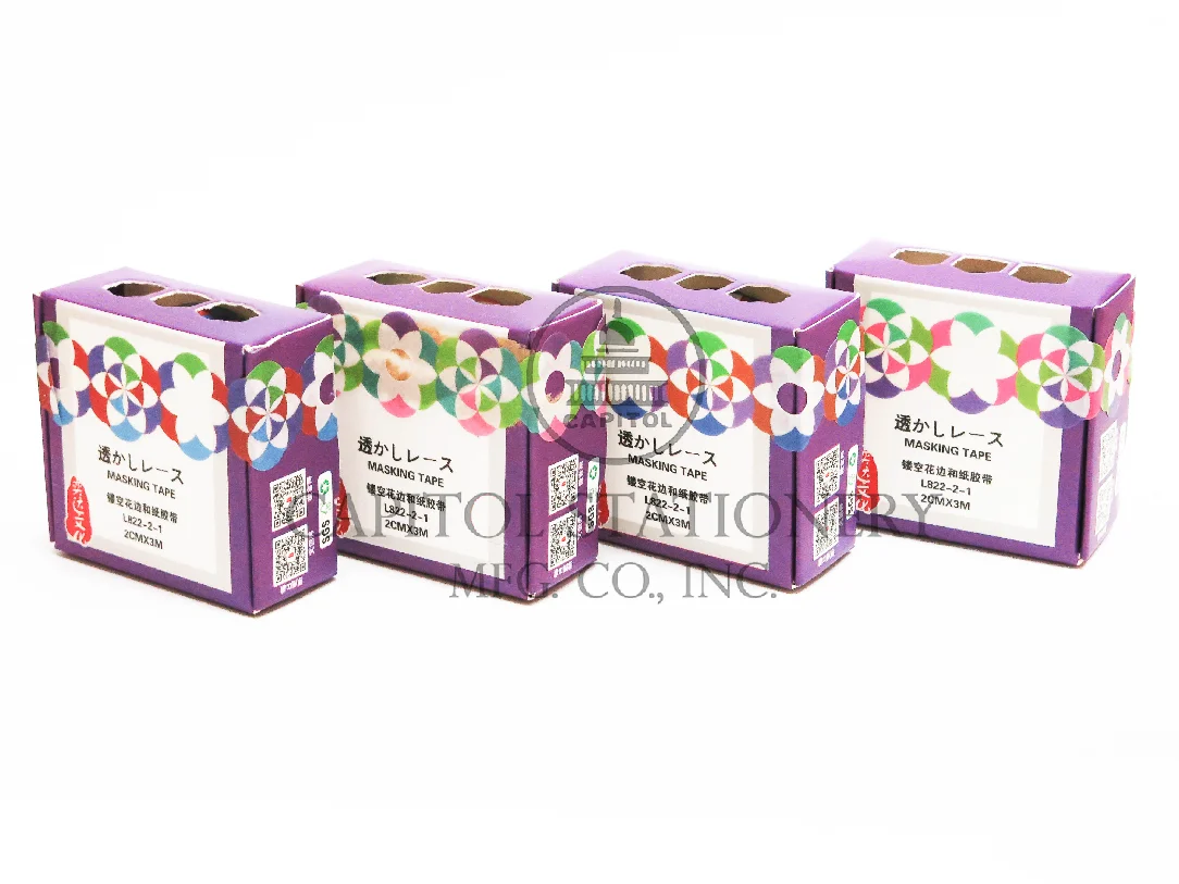 WSHI DECO TAPE D2475 FLOWER DESIGN