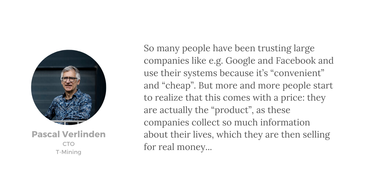 Pascal Verlinden CTO T-Mining