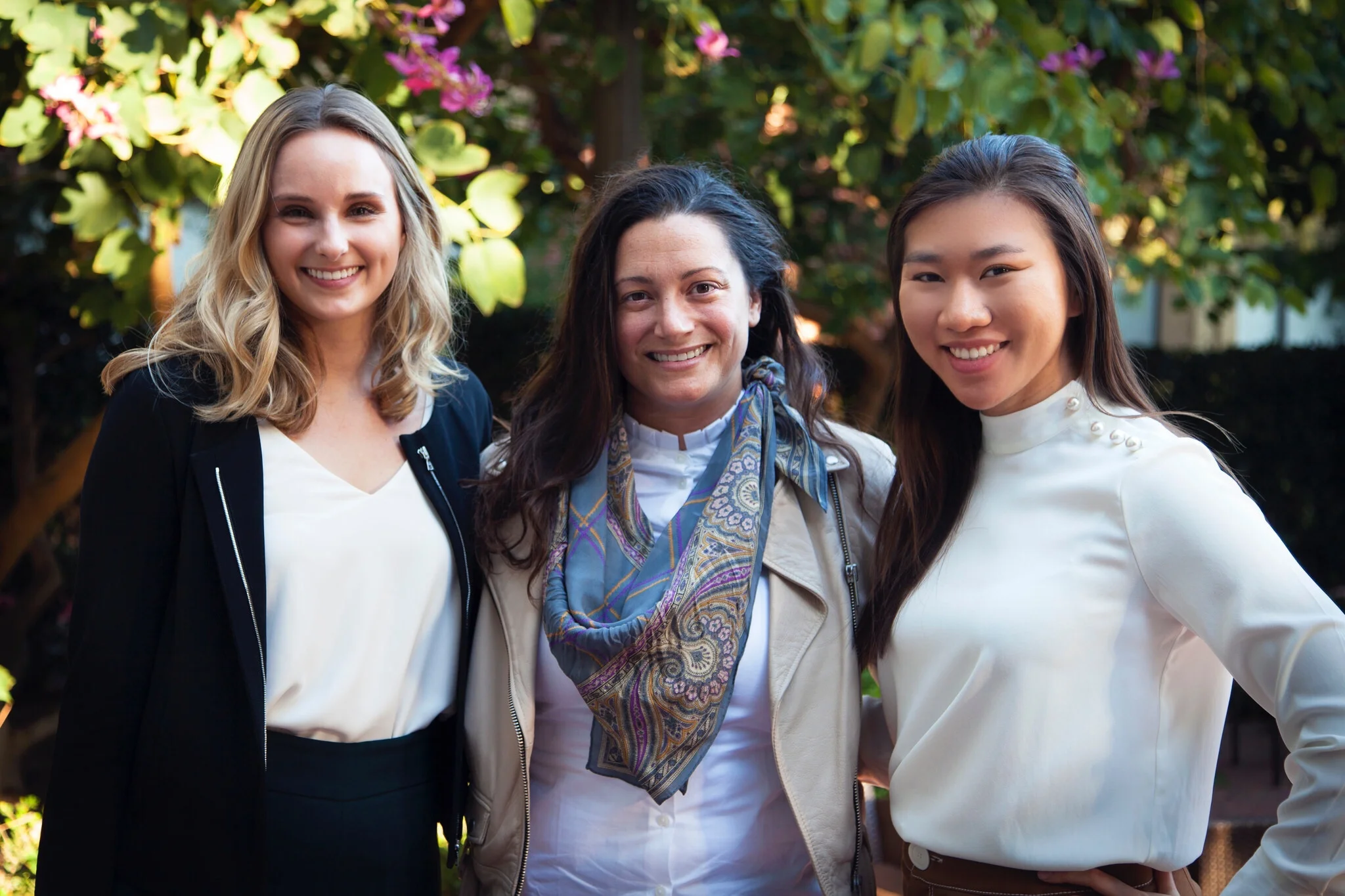 L to R: Lauren Bickford, Megan Spanjian of UTA, me