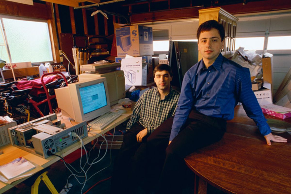Larry Page and Sergey Brin (via Bloomberg)