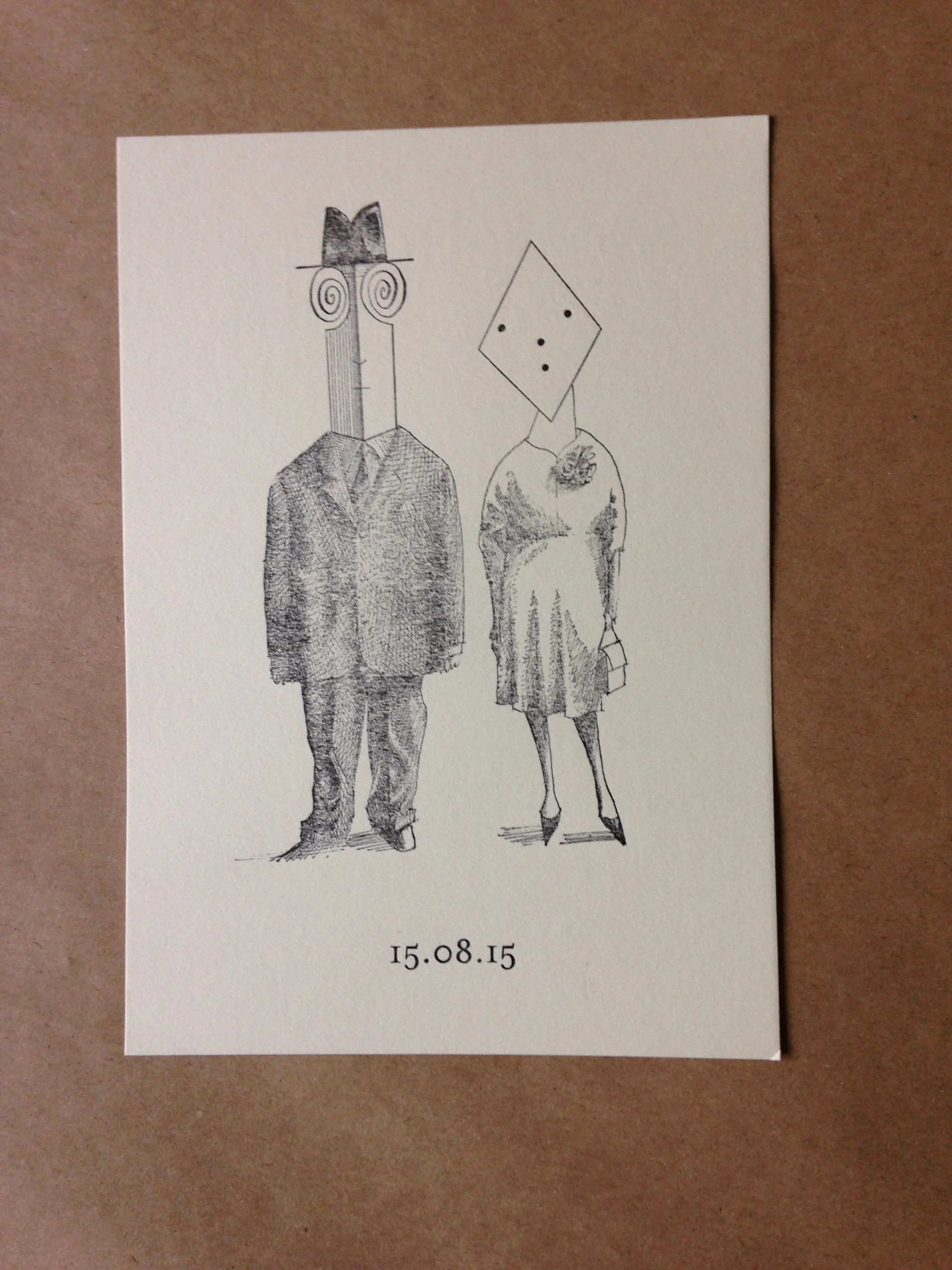 Wedding invitation designed by Hey Gus