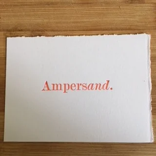  Featured in an exhibition on interpretations of the Ampersand, with work by illustrators, photographers and designers. And us. 