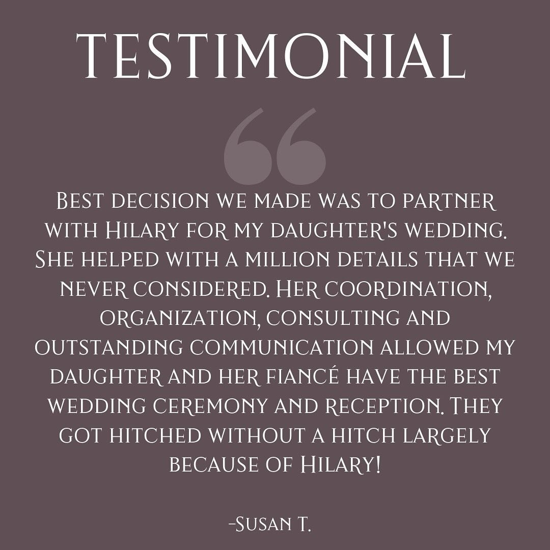 Thank you for leaving kind words for us! ❤️ We absolutely loved planning your daughter&rsquo;s wedding! ✨
&bull;
#weddingplanner #weddingplanning #weddinginspiration #testimonial #centralillinoiswedding #weddingcoordinator #champaignillinois #central