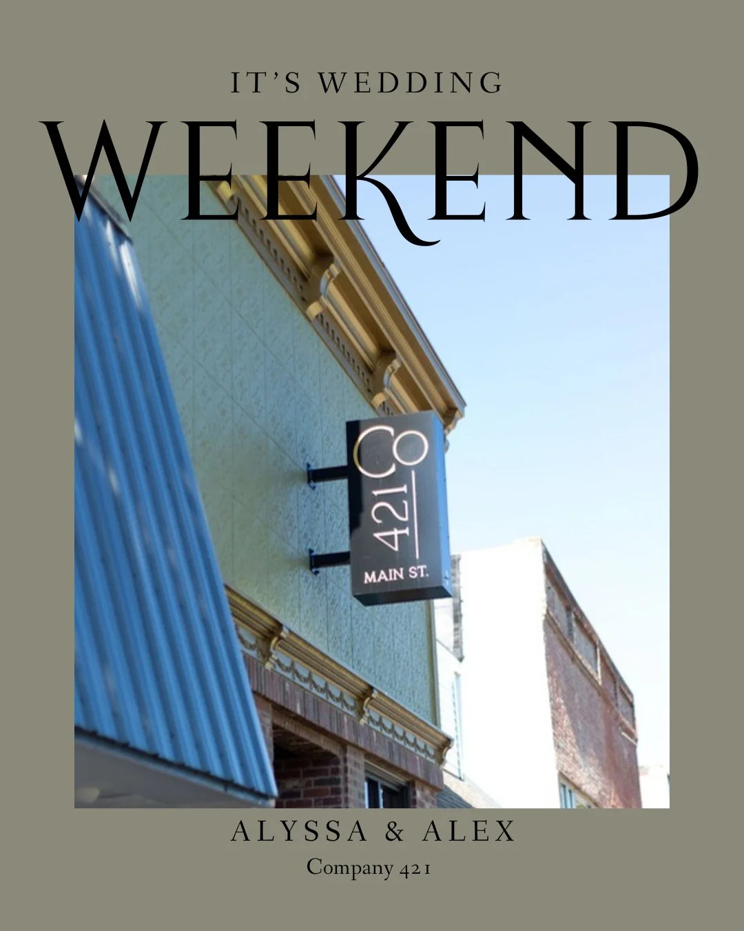 It&rsquo;s time to celebrate Alyssa &amp; Alex! 💍

This weekend, our cozy little venue will be filled with love, laughter, and the magic of &ldquo;I do.&rdquo; We can&rsquo;t wait to watch their vision come to life inside these walls &mdash; a remin