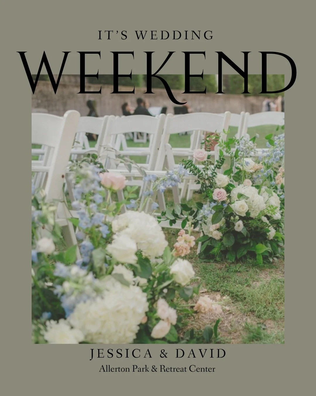 Wedding weekend is here 🤍

Today is all about the prep as we get everything ready for Jessica &amp; David&rsquo;s wedding tomorrow at Allerton Park &amp; Retreat Center.

The calm before the celebration&hellip; setting the stage for such a special d